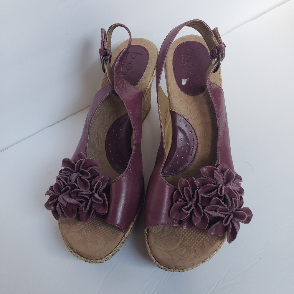Boc wedge sandals purple sz 9